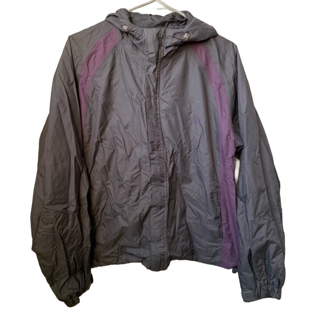 COLEMAN Women’s Gray Nylon Mesh Lined Hooded Jacket Size: Small